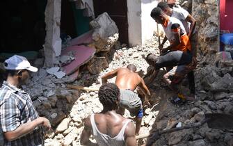 I danni del terremoto a Port-au-Prince, Haiti
