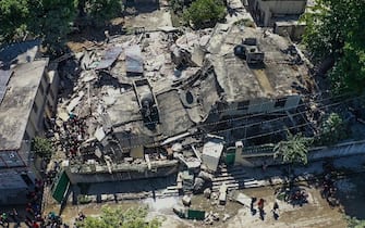 I danni del terremoto a Los Cayos, Haiti