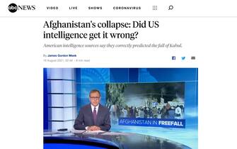 Afghanistan, i titoli della stampa estera Afghanistan, il titolo di Abc News