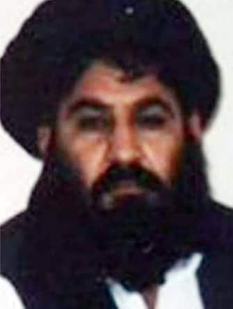 An undated handout picture released on 01 August 2015 by the Taliban militants showing Mullah Muhammad Akhtar Mansoor (R), the newly appointed leader of Afghan Talibans after the death of Mullah Muhammad Omar.  ANSA /AFGHAN TALIBAN MILITANTS / HANDOUTS ATTENTION EDITORS : EPA IS USING AN IMAGE FROM AN ALTERNATIVE SOURCE AND CANNOT PROVIDE CONFIRMATION OF CONTENT, AUTHENTICITY, PLACE, DATE AND SOURCE. HANDOUT EDITORIAL USE ONLY/NO SALES