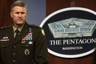 ARLINGTON, VIRGINIA - AUGUST 17:  U.S. Army Major General William Taylor speaks during a news briefing at the Pentagon August 17, 2021 in Arlington, Virginia. Department of Defense Press Secretary John Kirby held a news briefing to discuss the current situation in Afghanistan after the Taliban took control of the capital city of Kabul. (Photo by Alex Wong/Getty Images)