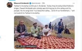 uccisione di un cantante Tweet dell'ex ministro dell'interno afghano