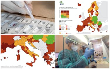 Mappa Ecdc sui contagi in Europa