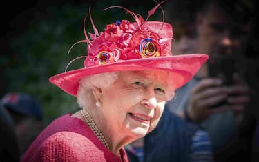 Queen Elizabeth II during an inspection of the Balaklava Company, 5 Battalion The Royal Regiment of Scotland at the gates at Balmoral, as she takes up summer residence at the castle. Picture date: Monday August 9, 2021.