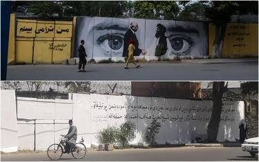 Il murale cancellato a Kabul