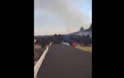 Eruzione vulcano alle Canarie, le immagini del fiume di lava. VIDEO
