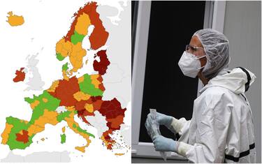 Covid: nella mappa Ecdc 10 regioni italiane in verde, nessuna è rossa