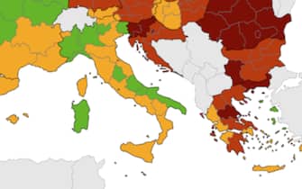 L'Italia nella mappa dell'Ecdc
