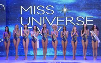 Contestants competing at the Miss Universe Italy 2020 finals contest at Gold Studios.
The winner of Italy Viviana Vizzini will be competing with other Miss Universe candidates from across the globe in the final in Las Vegas on 14 February 2021. - Mario Cartelli / SOPA Images//SOPAIMAGES_SOPA011958/2012220925/Credit:SOPA Images/SIPA/2012220931