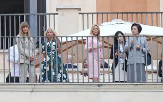 First lady in terrazza al Campidoglio durante il G20 di Roma