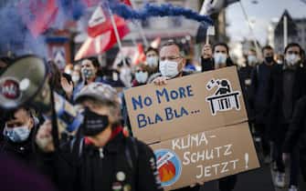 Manifestazione per il clima a Zurigo, in Svizzera