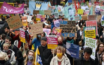 Manifestanti per il clima a Londra, in Inghilterra