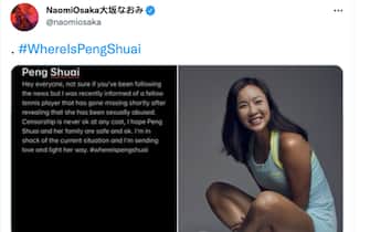 Il tweet di Naomi Osaka per Peng Shuai
