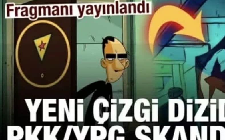 Zerocalcare, Turkish media against the use of the Kurdish flag in the series