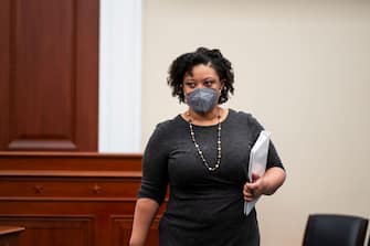 UNITED STATES - JUNE 9: Acting director
of the Office of Management and Budget Shalanda Young
arrives for the House Budget Committee hearing on the The Presidents Fiscal Year 2022 Budget on Wednesday, June 9, 2021. (Photo by Bill Clark/CQ-Roll Call, Inc via Getty Images)