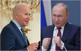 Il presidente degli Stati Uniti Joe Biden e il presidente russo Vladimir Putin