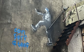 Murales a Swansea forse opera di Banksy