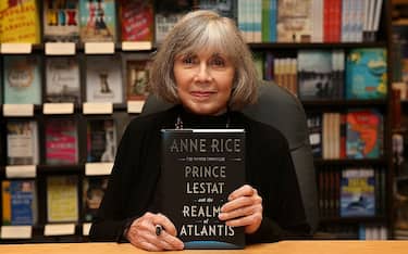 HUNTINGTON BEACH, CA - DECEMBER 06:  Anne Rice attends the book signing and in conversation with Christopher Rice for "Prince Lestat and The Realms of Atlantis" at Barnes & Noble on December 6, 2016 in Huntington Beach, California.  (Photo by Phillip Faraone/Getty Images)