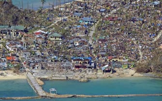 Philippines, at least 18 dead after typhoon Rai.  The destruction seen from above: PHOTO