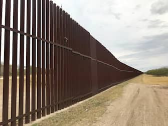 USA Mexico Border Wall on the Texas Border