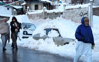 Bufera di neve in Pakistan