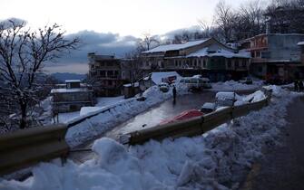 Bufera di neve in Pakistan