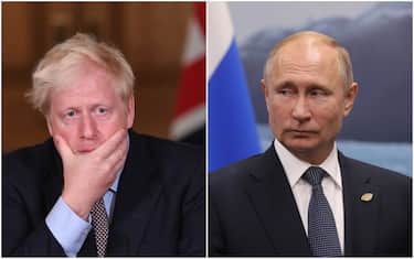 Boris Johnson e Vladimir Putin