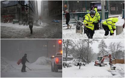 Usa, tempesta di neve da New York a Boston: voli in tilt.  FOTO