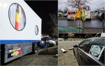 Covid, "Convoglio libertà”: mezzi vicini a Bruxelles