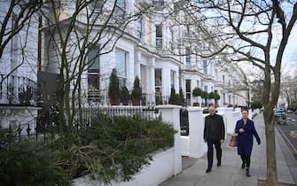 epa09765769 Property in west London, Britain, 17 February 2022. Visas offering foreign investors fast-track residency in the UK are expected to be scrapped by the government, amid pressure over UK links to Russia.  EPA/NEIL HALL