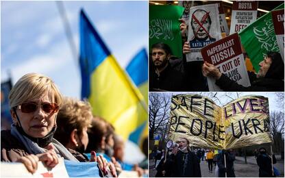 Da Londra a Tokyo, le manifestazioni contro la guerra in Ucraina