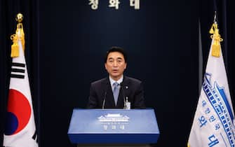 <<enter caption here>> on June 8, 2017 in Seoul, South Korea. According to the South Korean military, North Korea launched several cruise missiles from the east coast toward the ocean on June 8, 2017 in its fourth missile test in four weeks. The launch came amid the international tension surrounding the policy on North Korea, as a day before the newly elected South Korean president, Moon Jae-in, announced the suspension of the deployment of an controversial American missile defence system, and less than a week before the United Nations Security Council expanded the sanctions against North Korea.