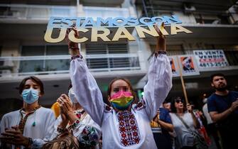 Manifestazione per la pace in Ucraina a  Buenos Aires