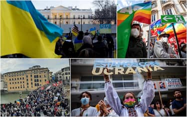 Manifestazioni per pace in Ucraina
