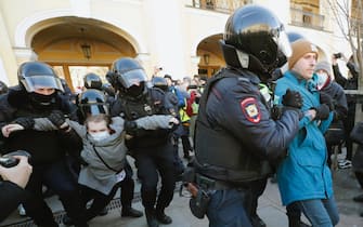 Russia, demonstrations against the war in Ukraine: over 4,500 arrests.  PHOTO