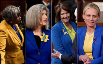 Russia-Ukraine war, US congressmen wear yellow-blue dresses.  THE PHOTOS