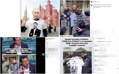 Polonia, Salvini contestato con la maglietta di Putin: i meme. FOTO
