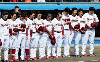 Team observes a minute of silence for Fukushima victims