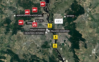 mappa dei movimenti a kiev