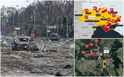 Guerra Ucraina, la mappa del conflitto: da Kiev al fronte occidentale