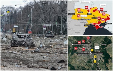 Guerra Ucraina, la mappa del conflitto: avanzata russa verso Kiev e  resistenza ucraina | Sky TG24