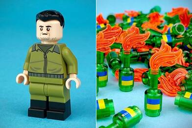 Ucraina, Zelensky diventa un personaggio Lego: raccolti 16mila dollari