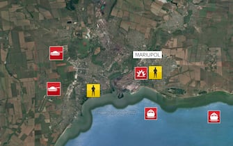 Guerra Ucraina mappa Mariupol