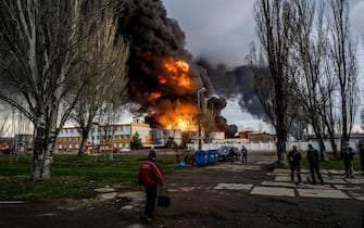 April 3, 2022, Odessa, Odessa Oblast, Ukraine: Pillars of smoke in the sky after a missile attack in Odessa, Ukraine on April 3, 2022. Fuel depots in the industrial area not far from the port were hit.



Pictured: GV,General View

Ref: SPL5301040 030422 NON-EXCLUSIVE

Picture by: Vincenzo Circosta/ZUMA Press Wire / SplashNews.com



Splash News and Pictures

USA: +1 310-525-5808
London: +44 (0)20 8126 1009
Berlin: +49 175 3764 166

photodesk@splashnews.com



World Rights, No Argentina Rights, No Belgium Rights, No China Rights, No Czechia Rights, No Finland Rights, No France Rights, No Hungary Rights, No Japan Rights, No Mexico Rights, No Netherlands Rights, No Norway Rights, No Peru Rights, No Portugal Rights, No Slovenia Rights, No Sweden Rights, No Taiwan Rights, No United Kingdom Rights