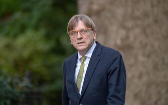 politico europeo London 24th September 2018, Guy Verhofstadt Leader of the Alliance of Liberals and Democrats in for Europe in the EU arrives at 10 Downing Street for a meeting with the Prime Minister Credit Ian Davidson/Alamy Live News