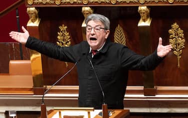 Jean-Luc Melenchon.
French Health Minister Olivier Veran speaks during a session on the bill reinforcing the tools for managing the health crisis amid the Covid-19 pandemic at the National Assembly. 
Paris, FRANCE-03/01/2022