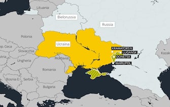 cartina dell'Ucraina
