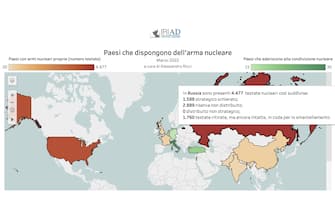 mappa armi nucleari