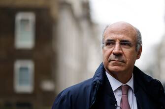 American-born British financier and political activist Bill Browder poses for pictures in front of 10 Downing street in London, on March 2, 2022. (Photo by Tolga Akmen / AFP) (Photo by TOLGA AKMEN/AFP via Getty Images)