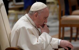 Pope Francis during the Easter vigil